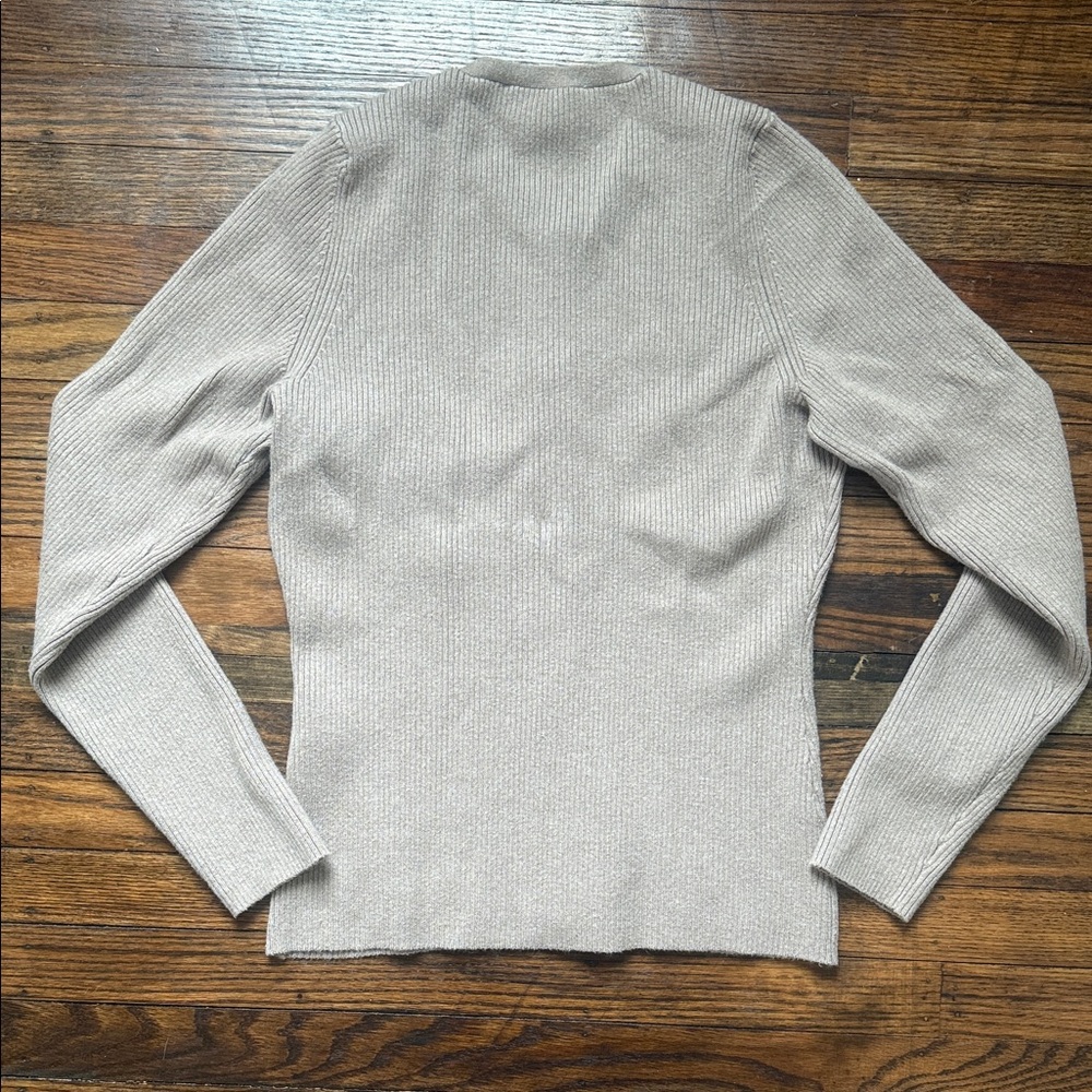 Abercrombie & Fitch Beige Ribbed Cardigan - Picture 4 of 4